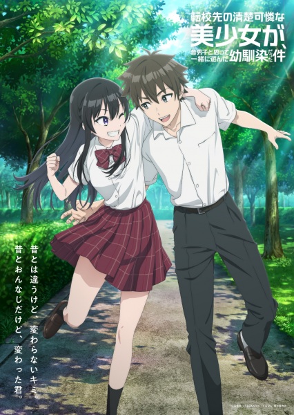ملصق Tenkou-saki no Seiso Karen na Bishoujo ga, Mukashi Danshi to Omotte Issho ni Asonda Osananajimi Datta Ken